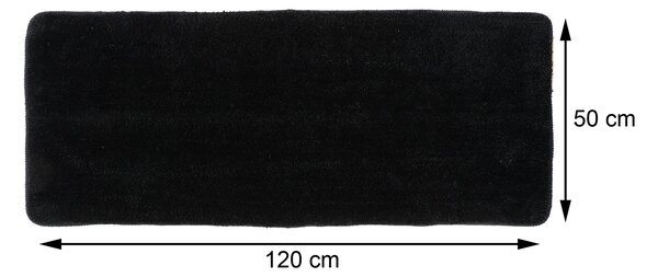 Předložka do koupelny Marlet, 50x120 cm, černá