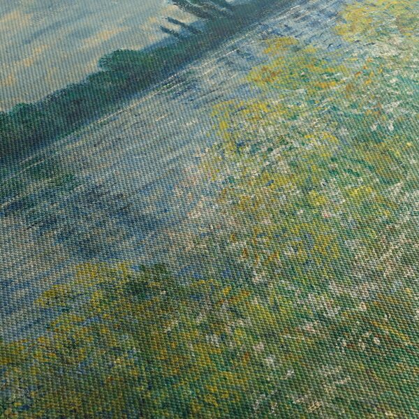 Obraz - Claude Monet, Banks of the Seine, reprodukce (30x30 cm)