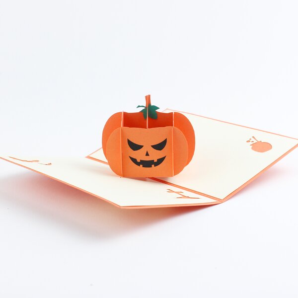 3D přání Halloween dýně