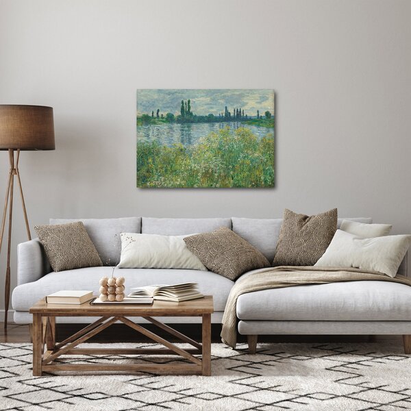 Obraz - Claude Monet, Banks of the Seine, reprodukce (70x50 cm)