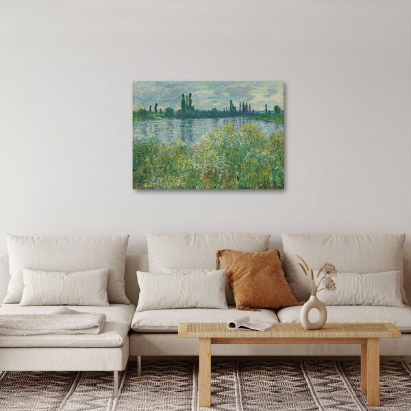 Obraz - Claude Monet, Banks of the Seine, reprodukce (70x50 cm)