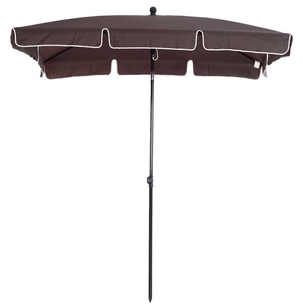 Zahradní slunečník Outsunny z hliníku 198x130x245 cm s nastavitelným sklonem pro terasu, patio a venkovní kavárnu | Aosom