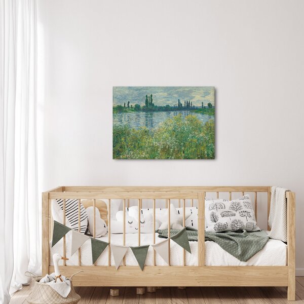 Obraz - Claude Monet, Banks of the Seine, reprodukce (70x50 cm)