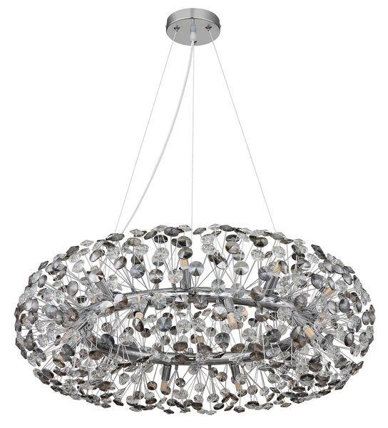 KŘIŠŤÁLOVÉ ZÁVĚSNÉ SVÍTIDLO, 80/150 cm Globo - Online Only svítidla, Online Only