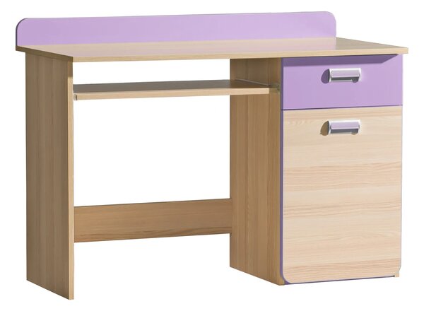 Dětský psací stůl Lorento 10 Popelavý/fialový