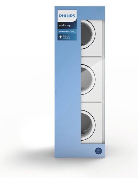 50193/31/PN Enneper podhledové svítidlo GU10 3x5,5W bez zdroje hranaté 9cm IP20, bílé