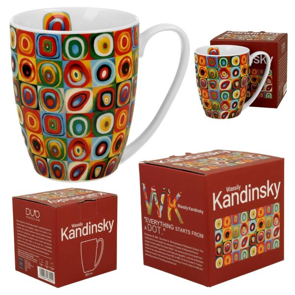 Porcelánový hrnek Kandinsky Squares with Circles 360 ml