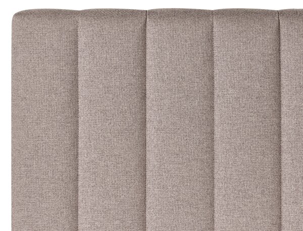 Kontinentální postel s úložným prostorem Tkanina OFFICER 180 x 200 cm Taupe