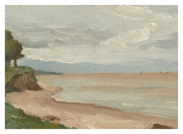 Obraz - Jean-Baptiste-Camille Corot, Beach Near Etretat, reprodukce (70x50 cm)