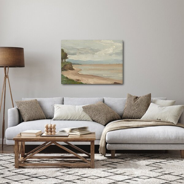 Obraz - Jean-Baptiste-Camille Corot, Beach Near Etretat, reprodukce (70x50 cm)
