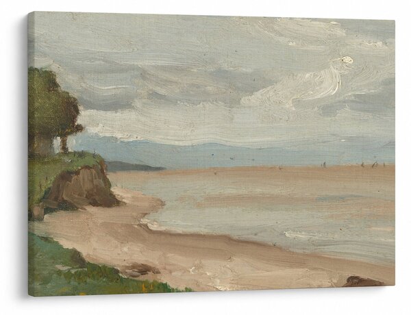 Obraz - Jean-Baptiste-Camille Corot, Beach Near Etretat, reprodukce (70x50 cm)