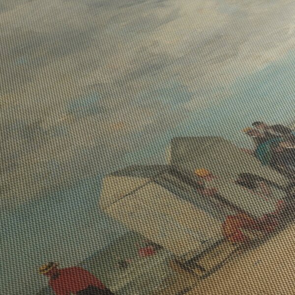 Obraz - Eugène Boudin, Beach Scene, reprodukce (125x70 cm)