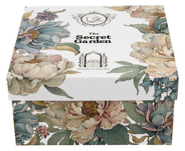 Porcelánový šálek na noze s podšálkem Royal Peony White 250 ml