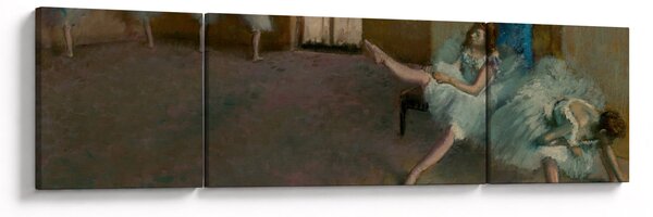Obraz - Edgar Degas, Before the Ballet, reprodukce (170x50 cm)