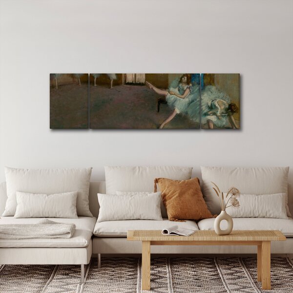 Obraz - Edgar Degas, Before the Ballet, reprodukce (170x50 cm)
