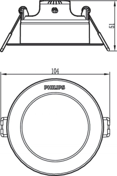 DIAMOND podhledové LED svítidlo 3,5W 300lm 2700K 9,5cm kulaté IP20, bílé