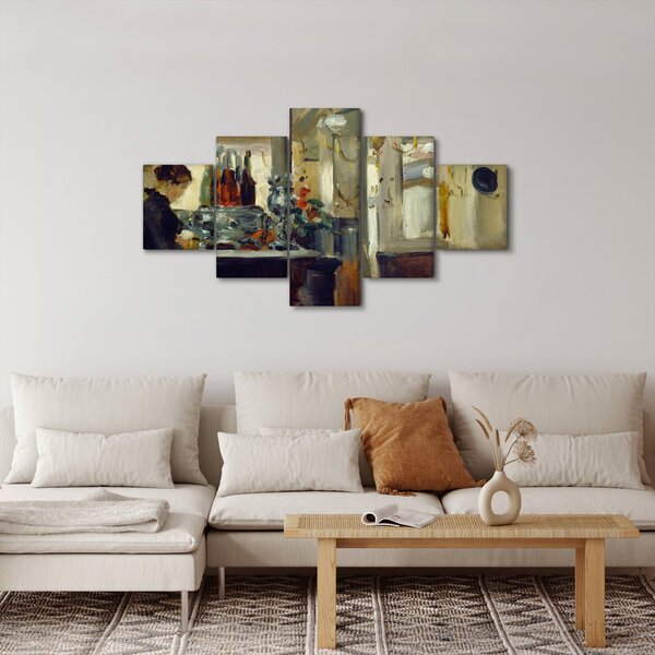 Obraz - Style of Edouard Manet, Bon Bock Cafe, reprodukce (125x70 cm)