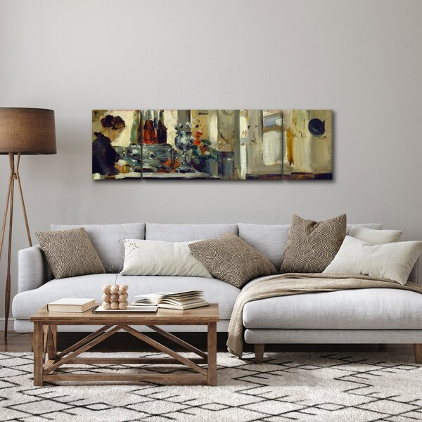 Obraz - Style of Edouard Manet, Bon Bock Cafe, reprodukce (170x50 cm)