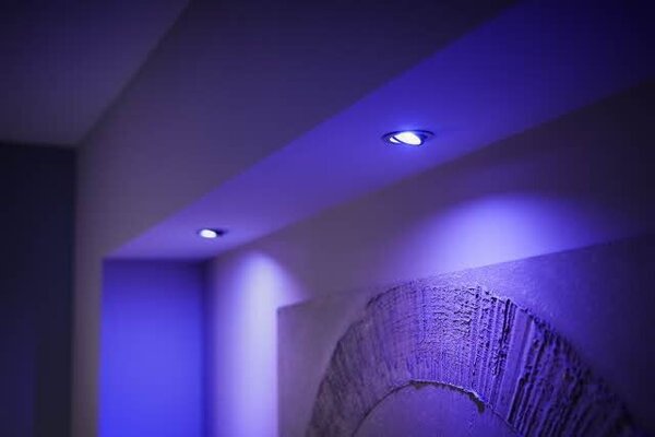 Hue WACA Centura podhledové svítidlo LED GU10 1x5.7W 350lm 2000-6500K RGB IP20 kulaté hliník