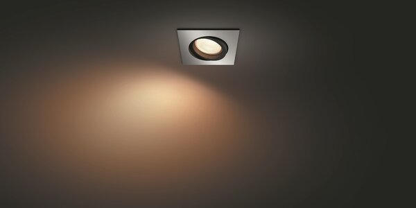 Hue Centura BT SVÍTIDLO PODHLEDOVÉ LED GU10 5,7W 350lm 2000-6500K RGB, hranaté, hliník