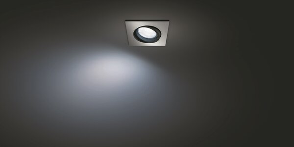 Hue Centura BT SVÍTIDLO PODHLEDOVÉ LED GU10 5,7W 350lm 2000-6500K RGB, hranaté, hliník