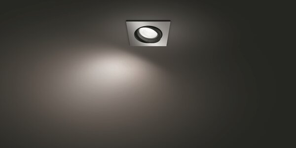 Hue Centura BT SVÍTIDLO PODHLEDOVÉ LED GU10 5,7W 350lm 2000-6500K RGB, hranaté, hliník