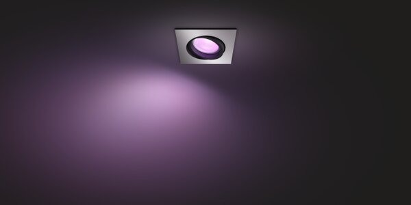 Hue Centura BT SVÍTIDLO PODHLEDOVÉ LED GU10 5,7W 350lm 2000-6500K RGB, hranaté, hliník