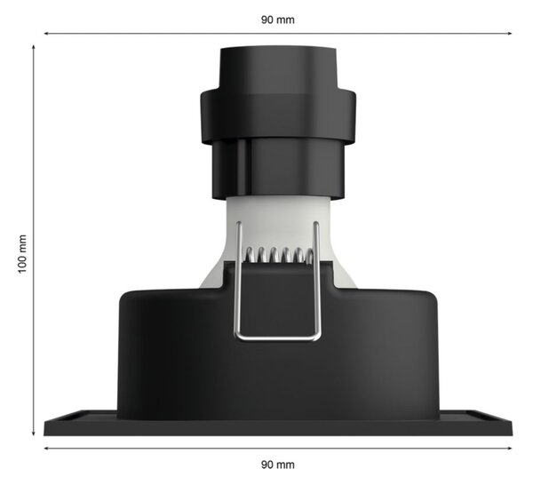 Hue WACA Centura podhledové LED svítidlo GU10 5,7W 350lm 2000-6500K RGB IP20 hranaté, hliník