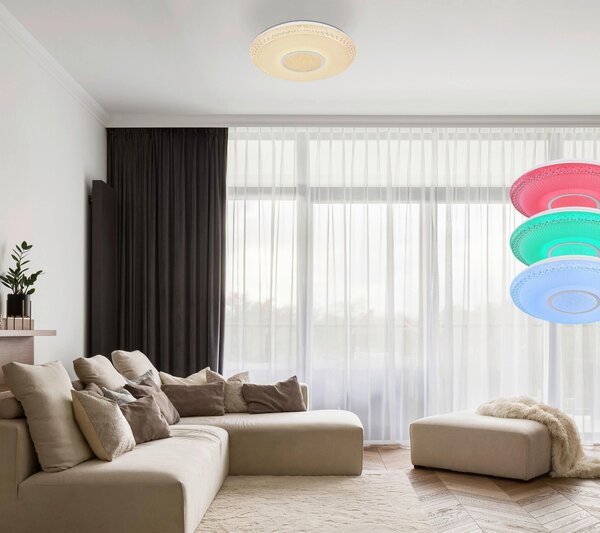STROPNÍ LED SVÍTIDLO, 50/9 cm Globo - Online Only svítidla, Online Only