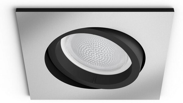 Hue WACA Centura podhledové LED svítidlo GU10 5,7W 350lm 2000-6500K RGB IP20 hranaté, hliník