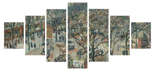 Obraz - Camille Pissarro, Boulevard des Italiens, Morning, Sunlight, reprodukce (210x100 cm)