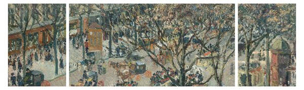 Obraz - Camille Pissarro, Boulevard des Italiens, Morning, Sunlight, reprodukce (170x50 cm)