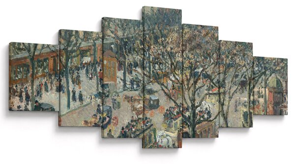 Obraz - Camille Pissarro, Boulevard des Italiens, Morning, Sunlight, reprodukce (210x100 cm)