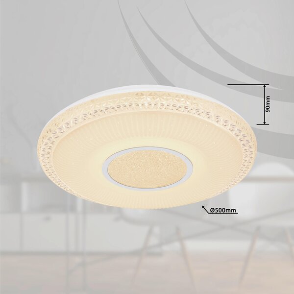 STROPNÍ LED SVÍTIDLO, 50/9 cm Globo - Online Only svítidla, Online Only