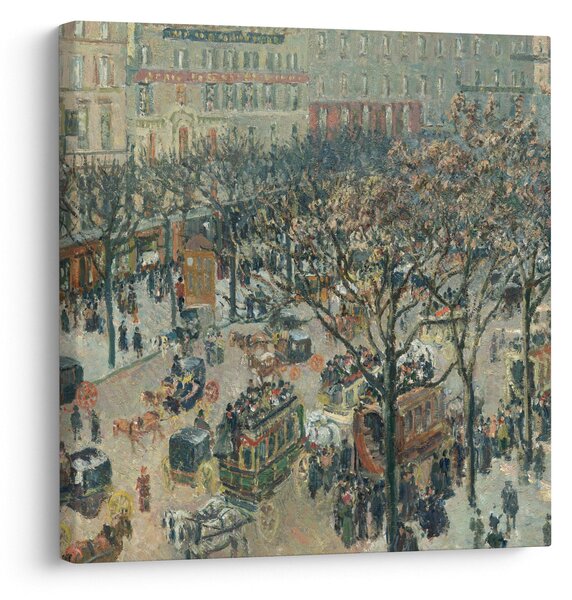 Obraz - Camille Pissarro, Boulevard des Italiens, Morning, Sunlight, reprodukce (30x30 cm)