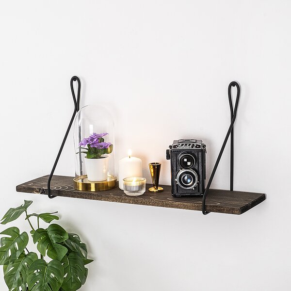 Kalune Design Nástěnná police AMARYLLIS ořech