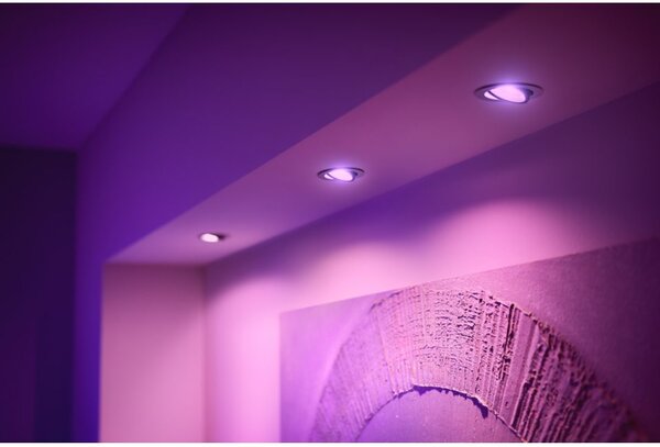 Hue WACA Centura podhledové LED svítidlo GU10 5,7W 350lm 2000-6500K RGB IP20 kulaté, bílé