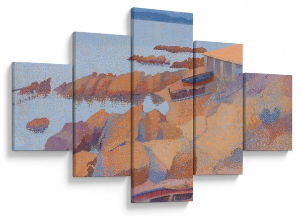 Obraz - Henri Edmond Cross, Calanque des Antibois, reprodukce (125x70 cm)
