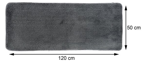 Předložka do koupelny Marlet, 50x120 cm, grafitová