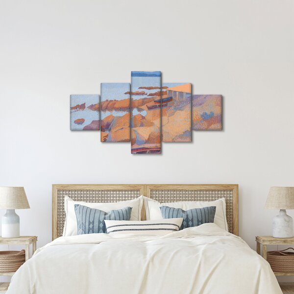 Obraz - Henri Edmond Cross, Calanque des Antibois, reprodukce (125x70 cm)