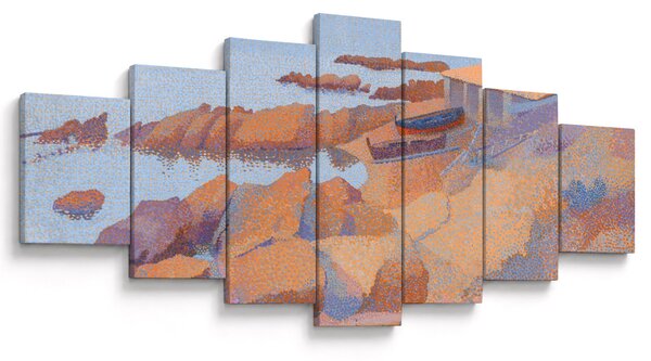 Obraz - Henri Edmond Cross, Calanque des Antibois, reprodukce (210x100 cm)