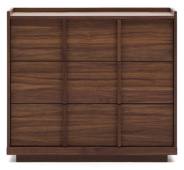Hnědá komoda v dekoru ořechu 100x78x50 cm Onix – Kave Home