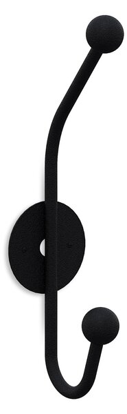 Wallity Nástěnný háček Rhino 24 cm černý