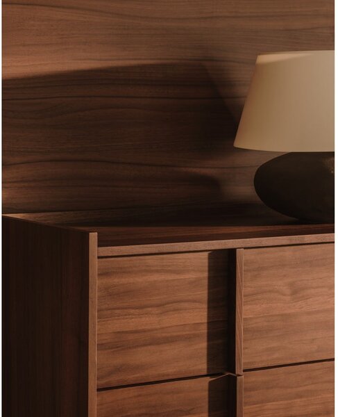 Hnědá komoda v dekoru ořechu 100x78x50 cm Onix – Kave Home