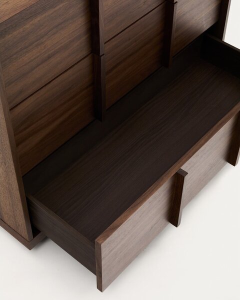 Hnědá komoda v dekoru ořechu 100x78x50 cm Onix – Kave Home