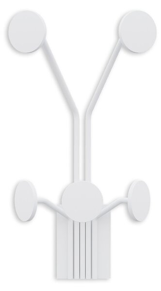 Wallity Nástěnný kovový háček Giraffe 24 cm bílý