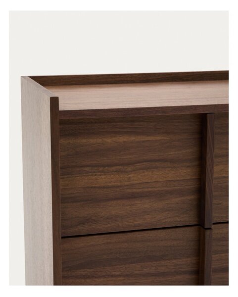 Hnědá komoda v dekoru ořechu 100x78x50 cm Onix – Kave Home