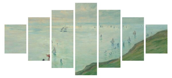 Obraz - Henri Fantin-Latour, Cliffs at Pourville, reprodukce (210x100 cm)