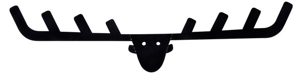 Wallity Nástěnný kovový věšák Antler 66 cm černý