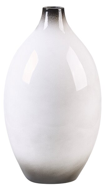 Dekorativní váza BAEZA Keramika 36 cm Bílá